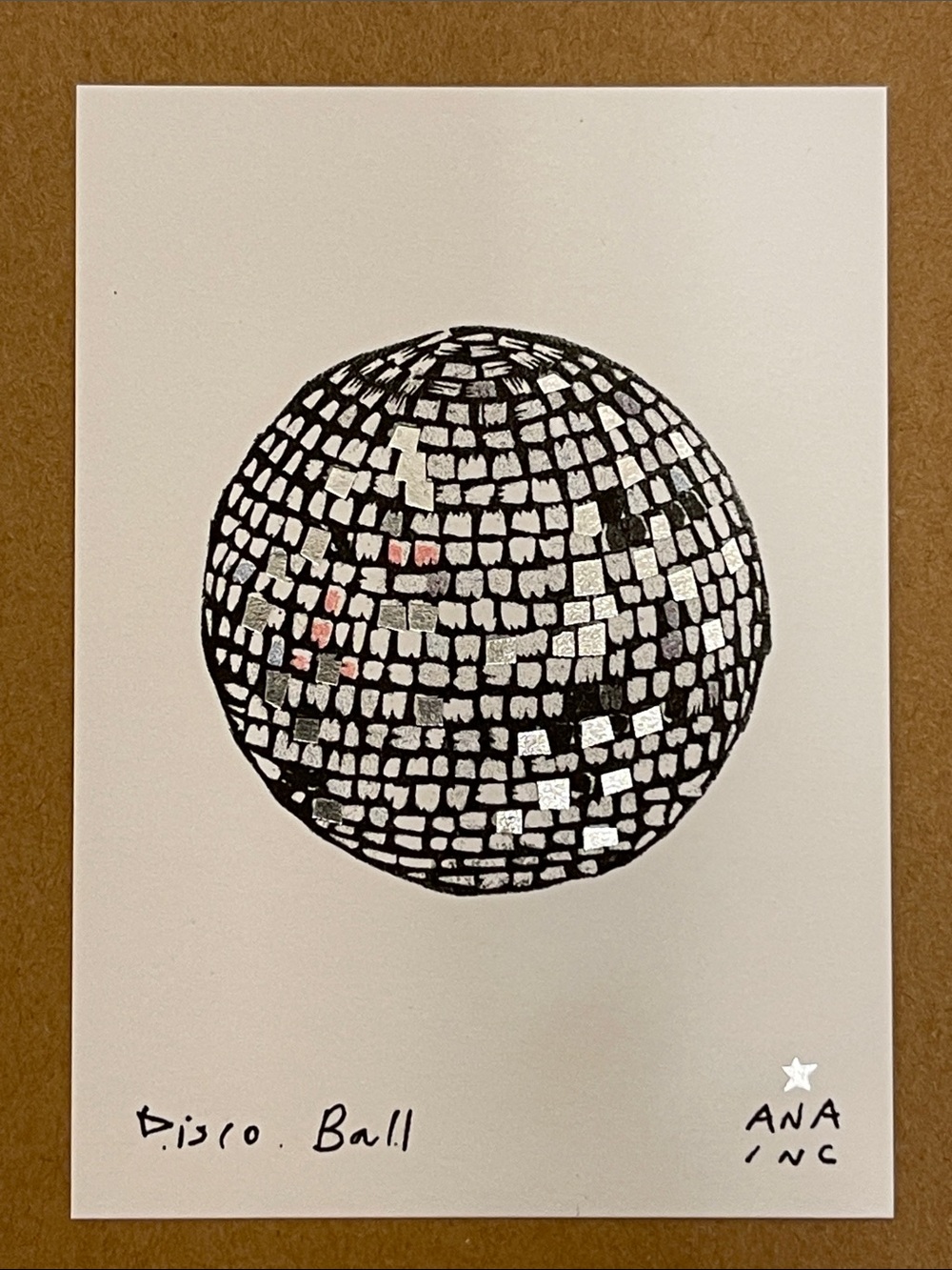Anastasia Inciardi x Harry Styles Disco Ball Mini Print